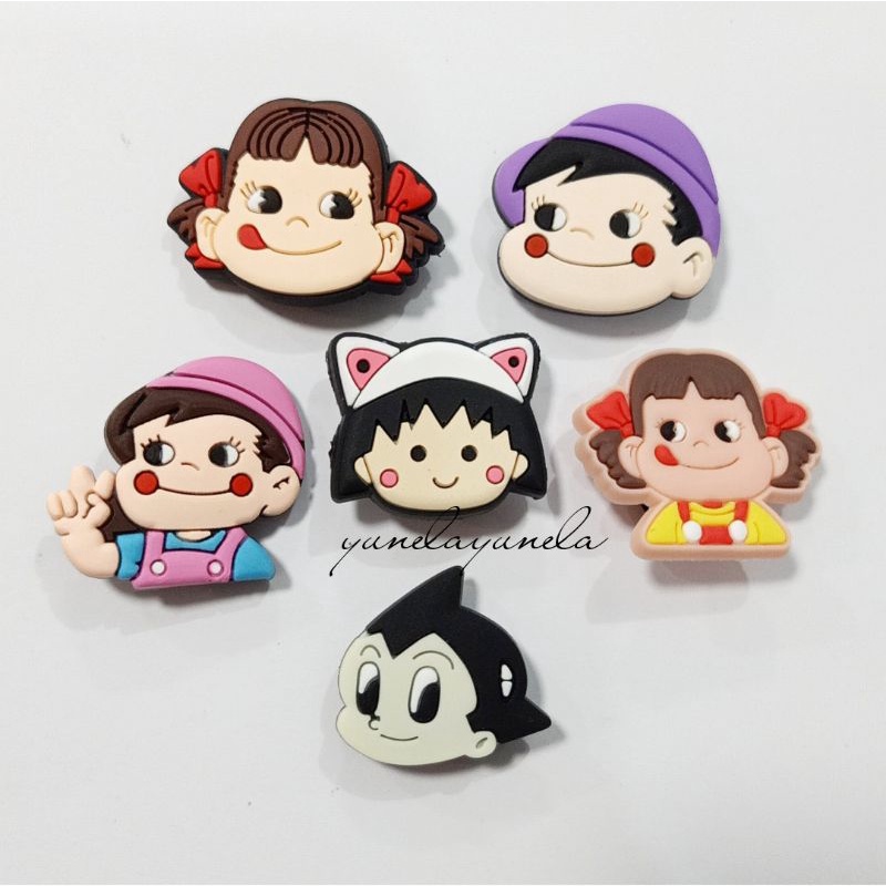 Shoe Charms jibbitz Japanese Peko Chan Poko Astro Boy Shopee