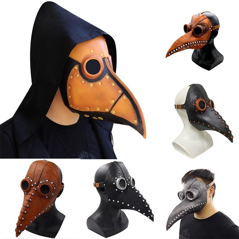 Plague Bird Doctor Mask Long Nose Beak Cosplay Steampunk Costume ...