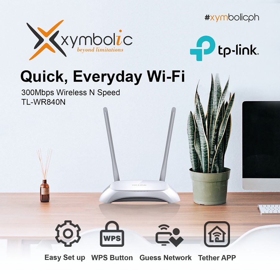 TPLink TlWr840N 300Mbps Wireless N Router N300 WiFi Wisp/Router