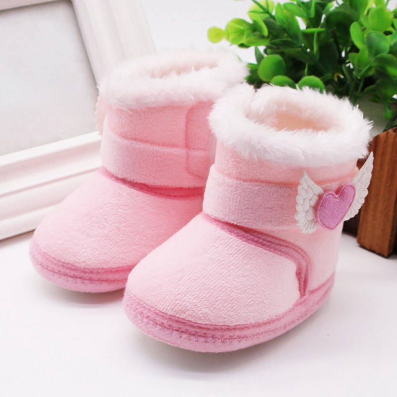 Baby Shoes Infant Girl Cotton Snow Boots Newborn Girl Anti slip Mid tube Boot Warm Casual Toddler Shoes