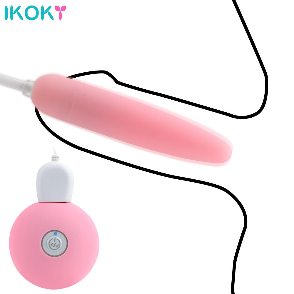 Ikoky Vibrating Egg Penis Plug Vibrator G Spot Clitoris Massager Mini