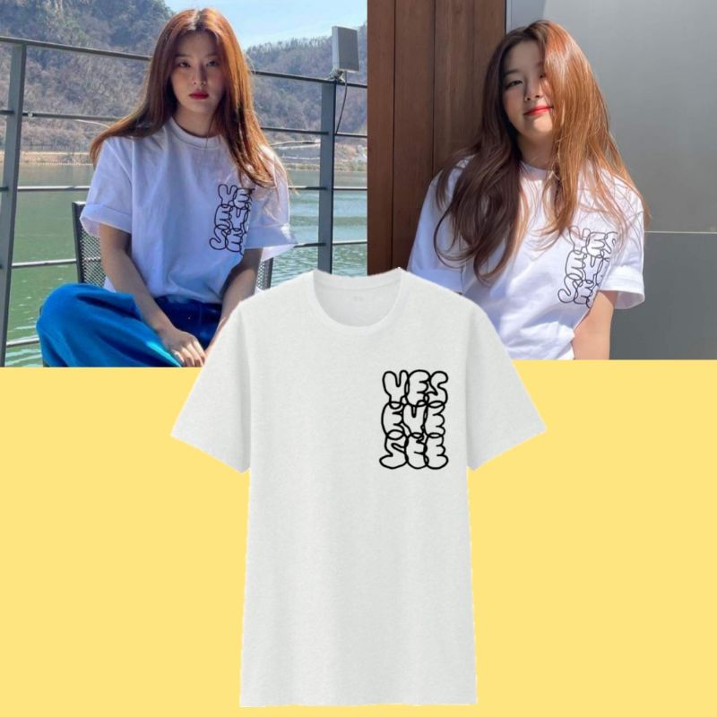 RED VELVET SeulGi][SNSfashion] YESEYESEE Y.E.S C-Logo Tee White