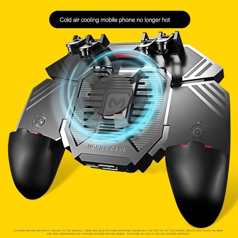 AK77 Cooling Fan Mobile Phone Gaming Gamepad Controller For PUBG L1R1 ...