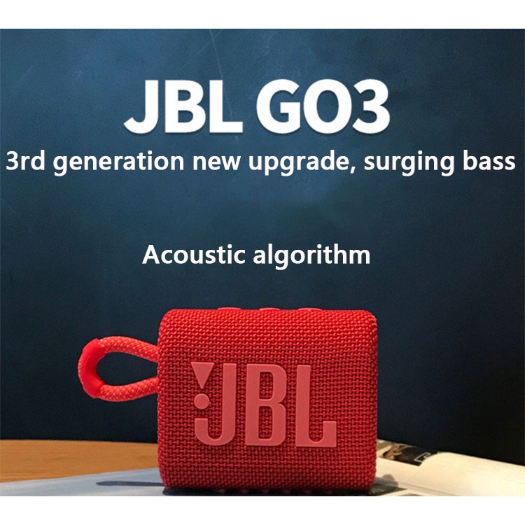 JBL GO 3 Portable Waterproof Wireless Bluetooth Speaker Go3 Small Mini