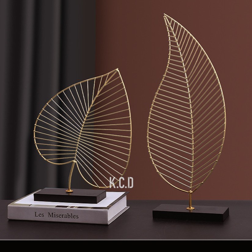 Europe Leaf Model Statue Home Decor Modern Abstract Sculpture Office