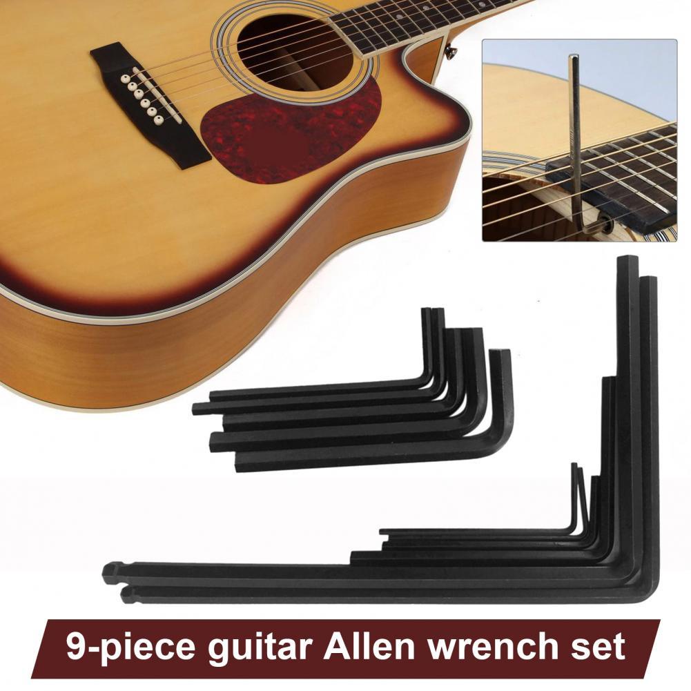 9Pcs Hex Allen Wrench Guitar Bass Neck Bridge Screw Truss Rod