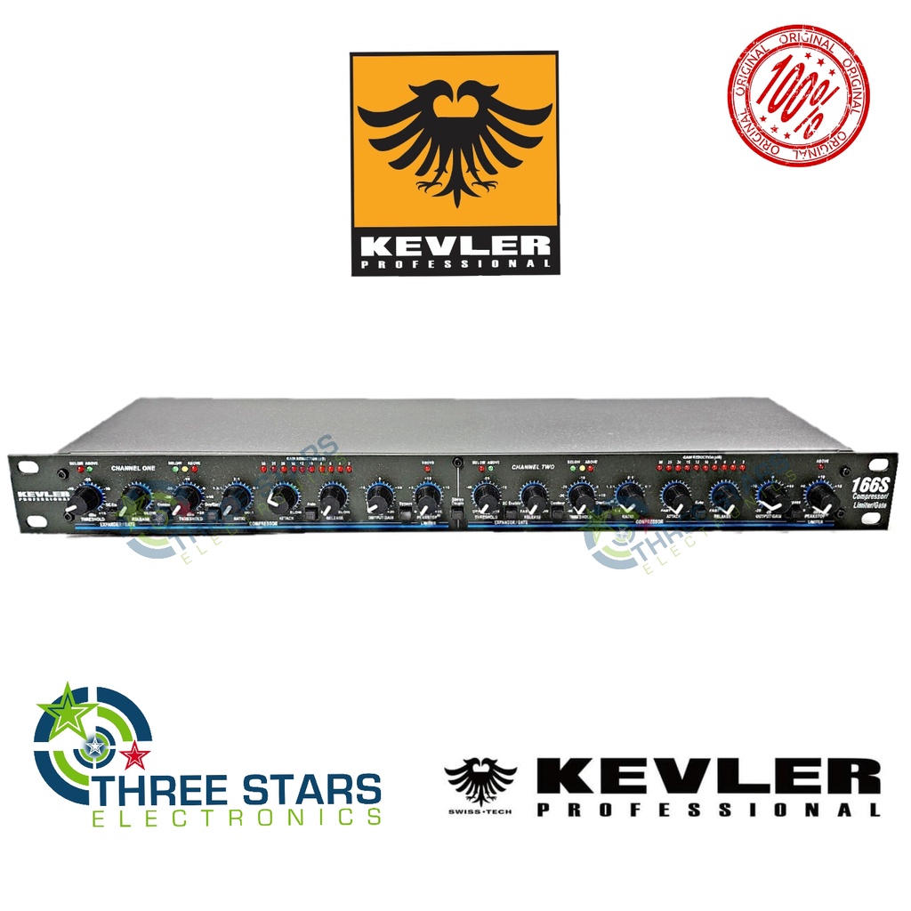 Original Kevler 166S Dual Channel Compressor / Limiter with Gate Stereo ...