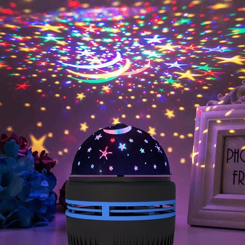 [EMSLASER] USB Stage Light [Desktop Type] Colorful Rotating Party ...