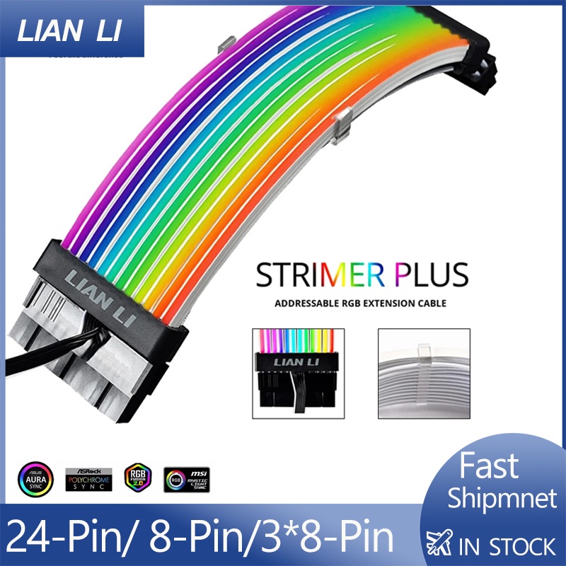 Strimer Plus Extension Cable Kit Rgb PC Addressable 5V A-RGB Cable For ...