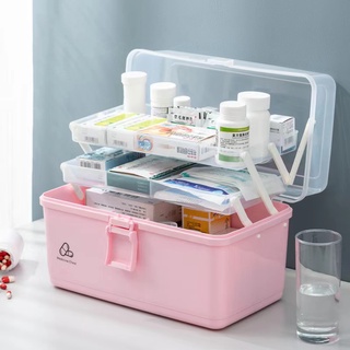 Large First Aid Kit Box Medicine Box Plastic Container Multi-layer Storage  Organizer Medical Box Nordic Home Medicine Cabinet