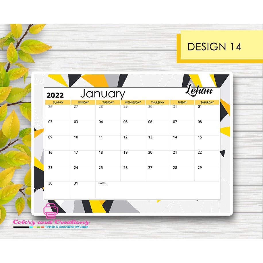 20242025 Personalized Desk Calendar Planner w/ Calendar Jacket Free