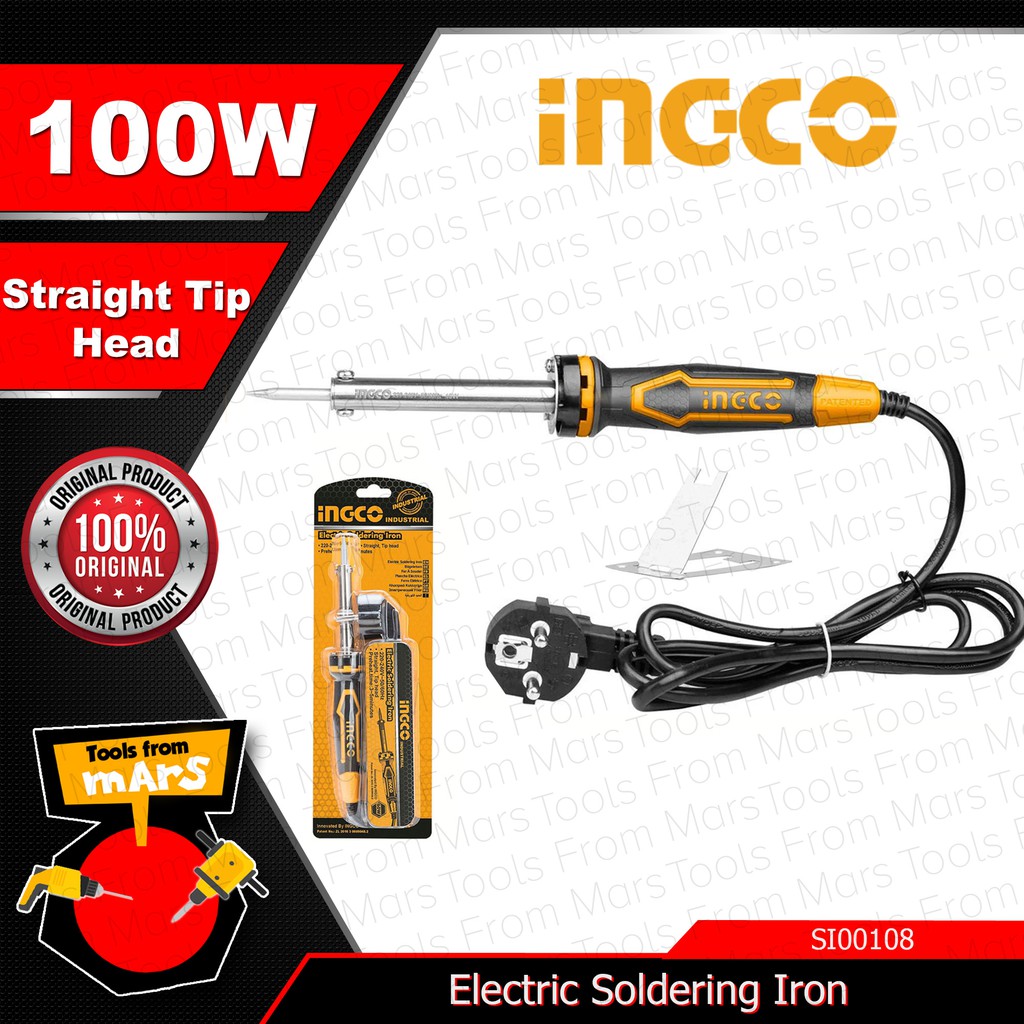 INGCO Electric Soldering Iron SI00108 •TOOLS FROM MARS• IHT Shopee