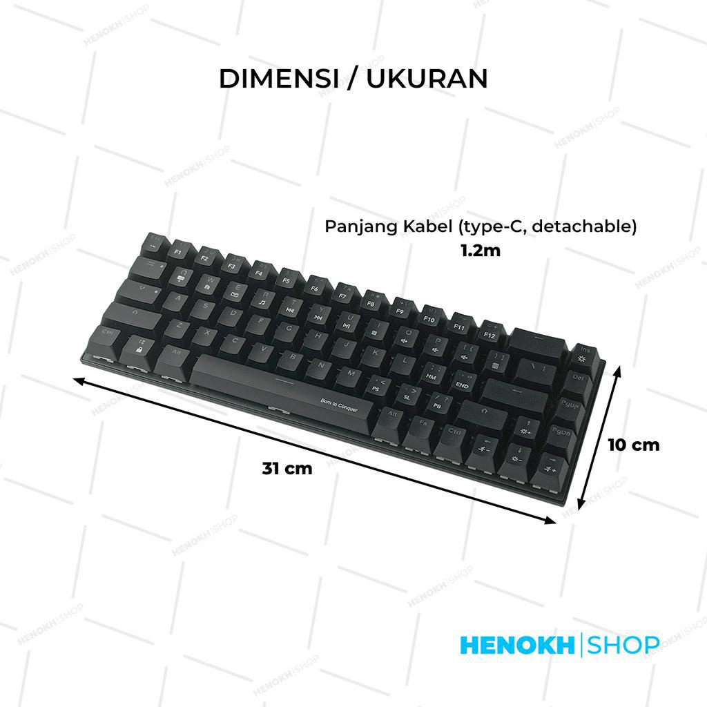 Gaming Keyboard Mechanical 68 Keys IMPERION BALLISTA 6k K-360 ...