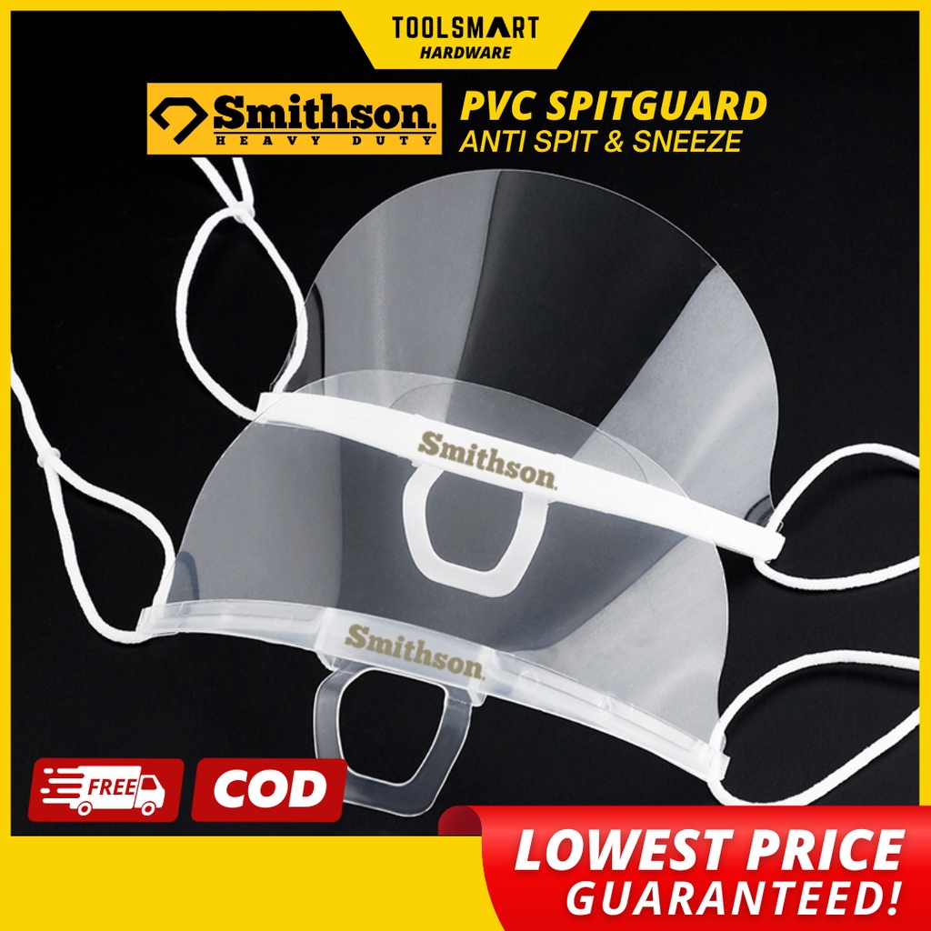 Smithson Reusable Transparent Spit Guard 1 Piece Face Shield Mouth