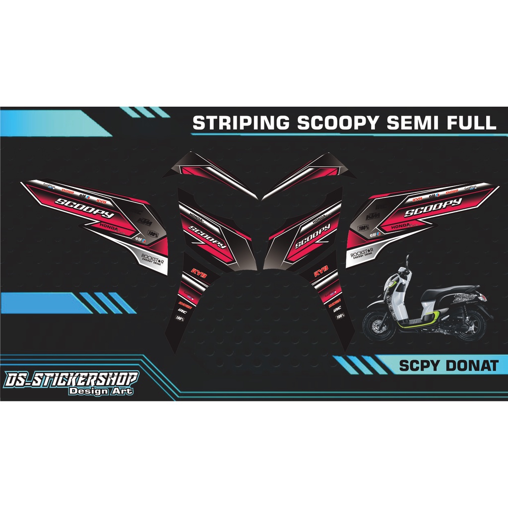 Striping SCOOPY DONUT VARIATIONS/STRIPING SEMI FULL SCOOPY DONAT ...