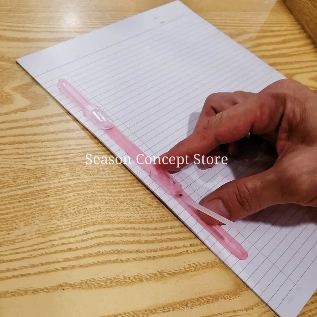 Jumbo Colour Paper Fastener Plastic (10pcs) / Flat File Clip / Fastener