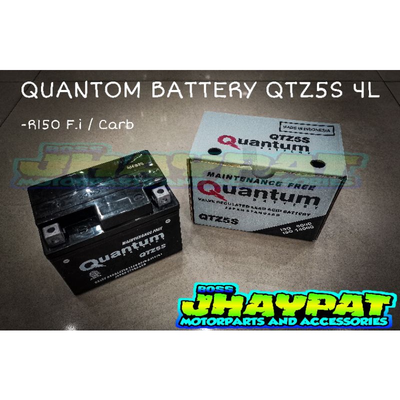 QUANTOM BATTERY QTZS5 4L FOR RAIDER 150 F.I / CARB Shopee Philippines