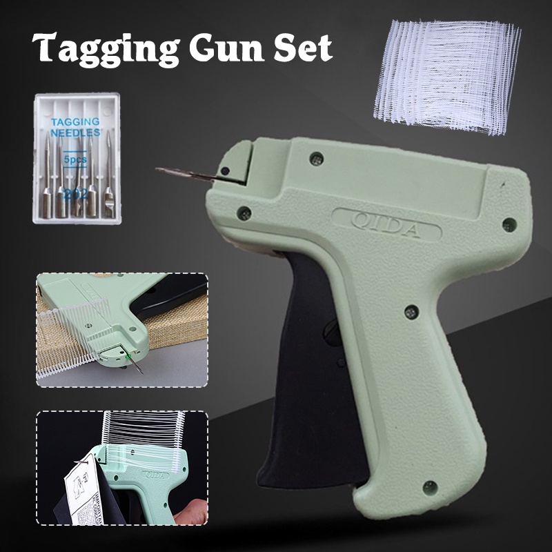 Clothing Tagging Gun Clothes Retail Price Tag Gun Set with 5 Needles & 1000pcs Barbs Fasteners