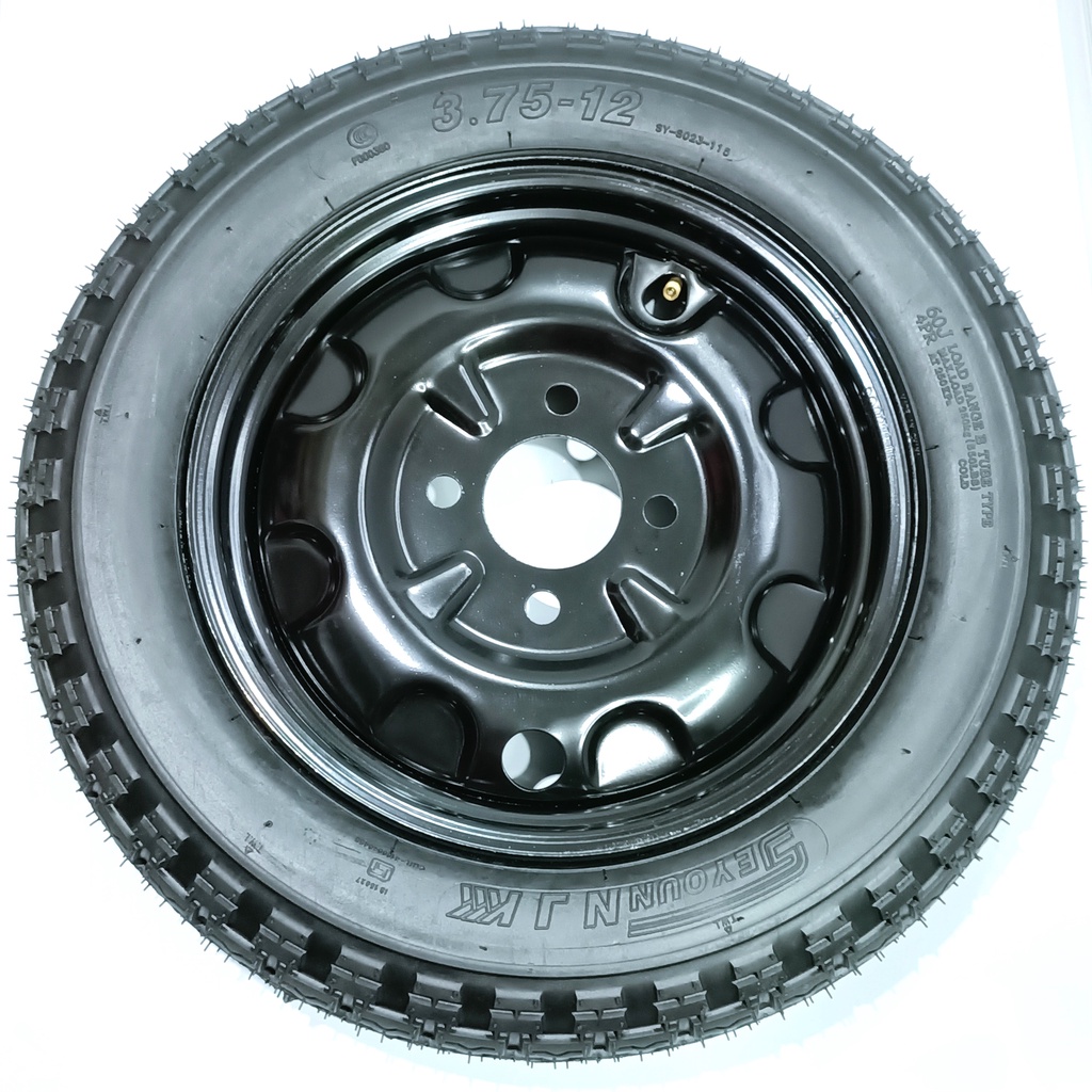 ebike rim with tire size 3.75-12 tube type, 4 holes for differential ...