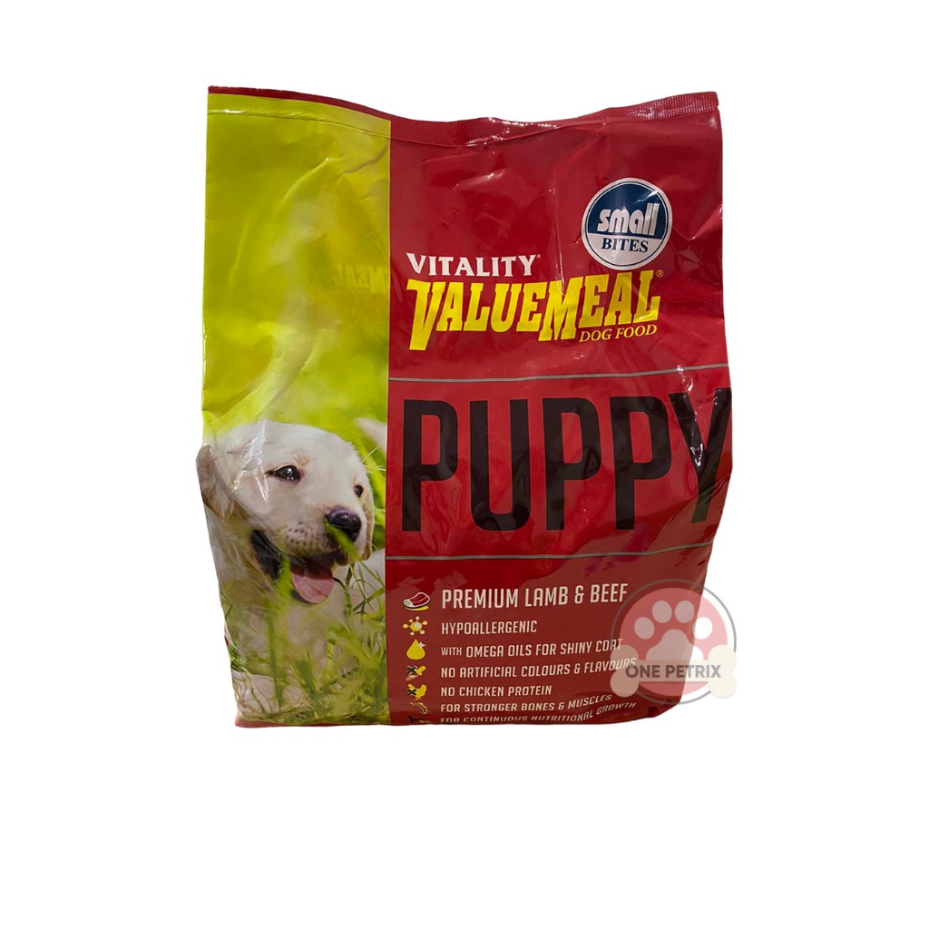 Vitality Value Meal Puppy Dog Food (Premium Lamb and Beef) 3KG Shopee