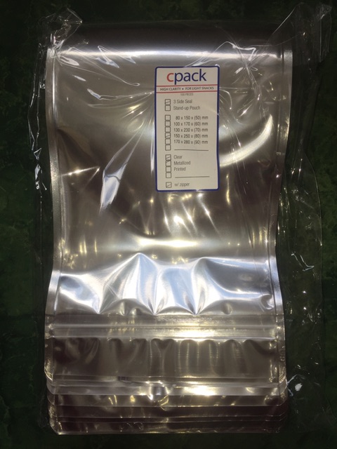 CPACK Pouch 1BOX Silver Pouch Half Metallized STAND UP AND 3SIDE SEAL ...