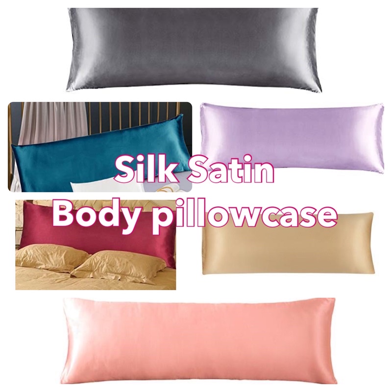 Silk Satin BODY PILLOW CASE PART 2 16x40 18x46 18x50 20x54 20x60 Shopee Philippines