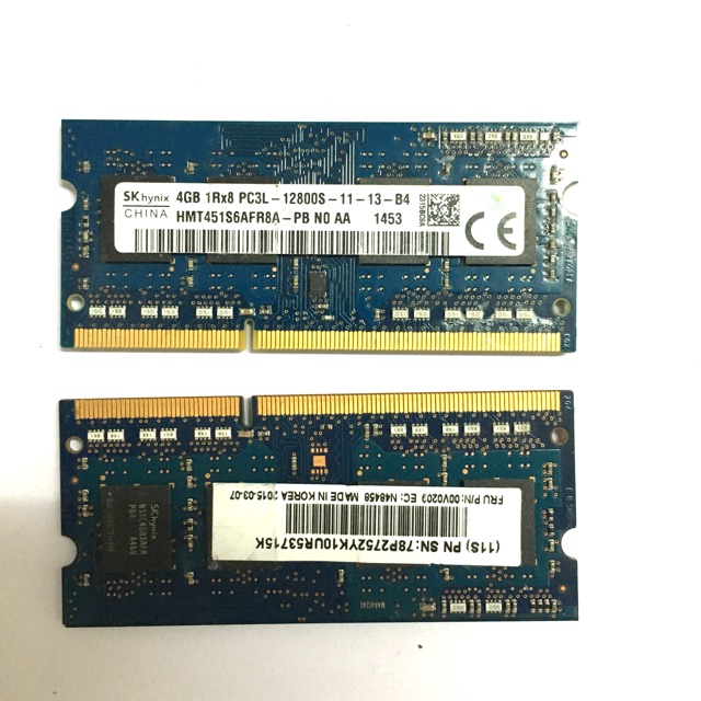Barrette RAM SK Hynix 4GB + 2GB DDR3L SO-DIMM PC3L-12800 - Occasion - Pour Portable