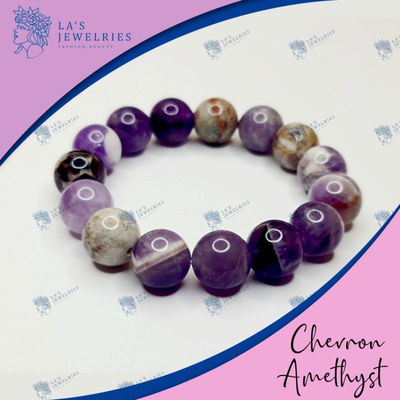 Chevron amethyst store bracelet