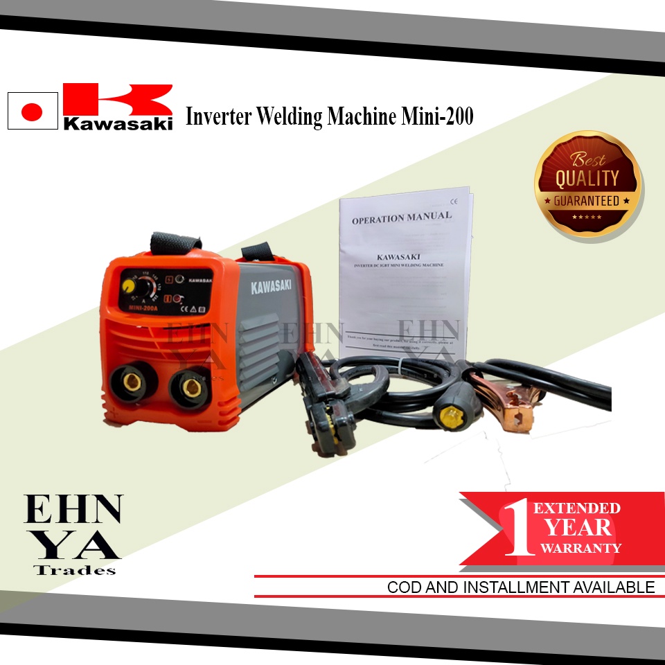 Kawasaki Inverter Welding Machine Mini 200 amp Shopee Philippines