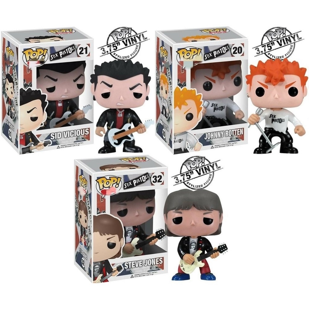 Funko Pop! Rocks Sex Pistols - Johnny Rotten /Sid Vicious/Steve Jones Action  Figure Toys | Shopee Philippines