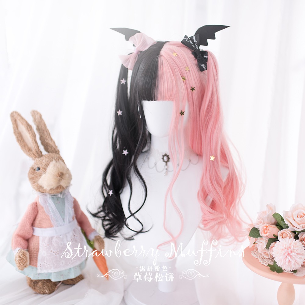 Review for Harajuku Lolita Red And Black Color Matching Wig yv42318 main image 1