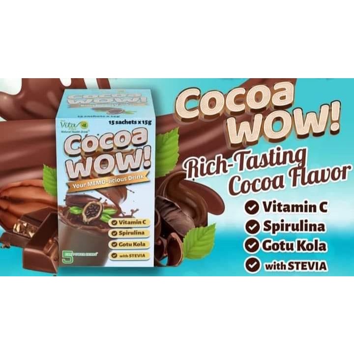 First Vitaplus Cocoa Wow Memolicious Drink sweetened with Stevia