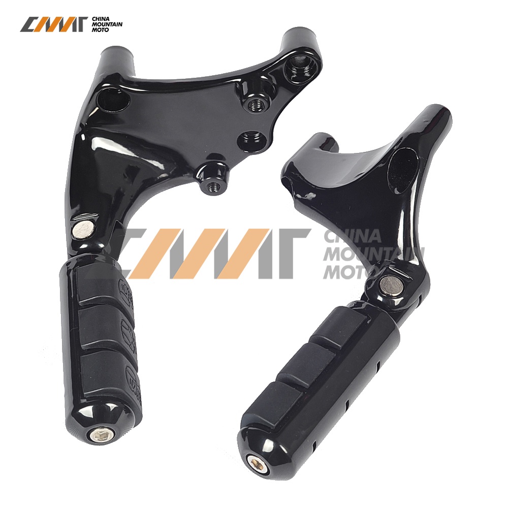 SZBlack Anti Vibration Foot Pegs W/ Brackets case for Harley 883 1200 ...