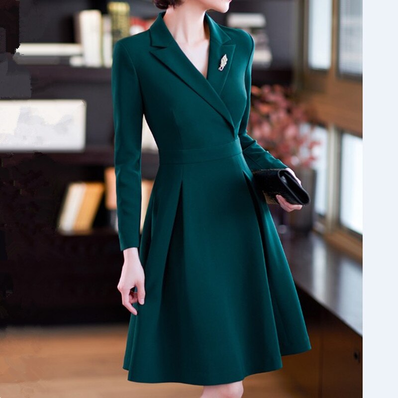 A line shop dress with blazer