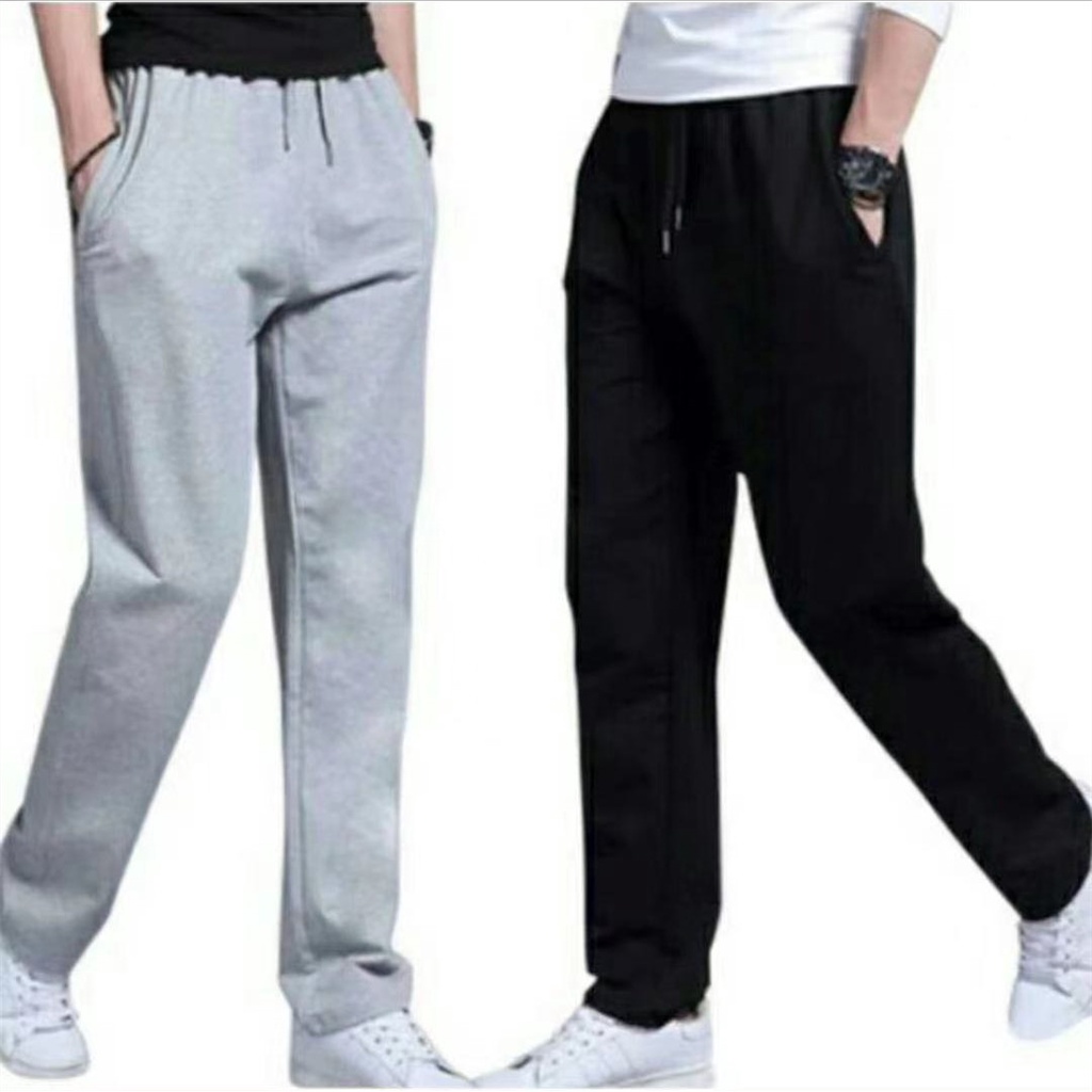 Men's Jogger Pants Plain Adult with Zippers | Shopee Philippines