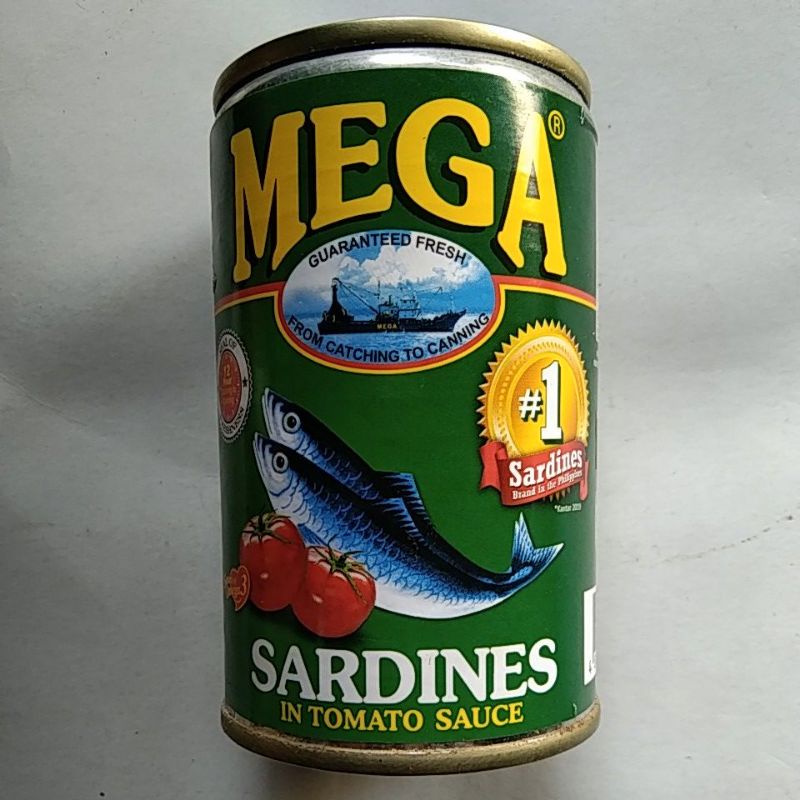 Mega Sardines In Tomato Sauce 155g And Mega Sardines In Tomato Sauce Chili Added 155g Shopee