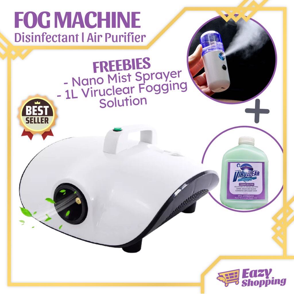 Fog Machine Disinfectant FREE 1L Viruclear Solution & Nano Mist Air
