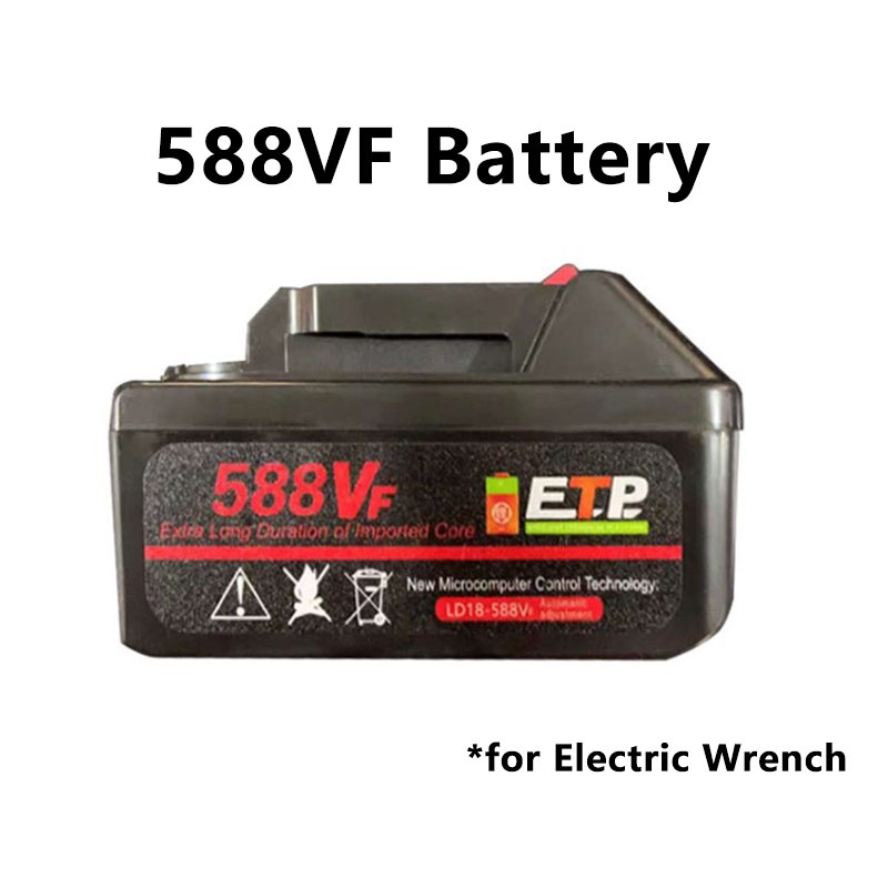 588VF Lithium Battery for Impact Wrench Electric Wrench | Shopee ...
