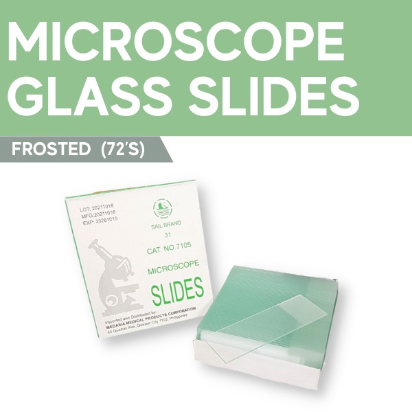 Microscope Glass Slides Frosted (72’s), TOPCARE (RANDOM BRAND) Shopee