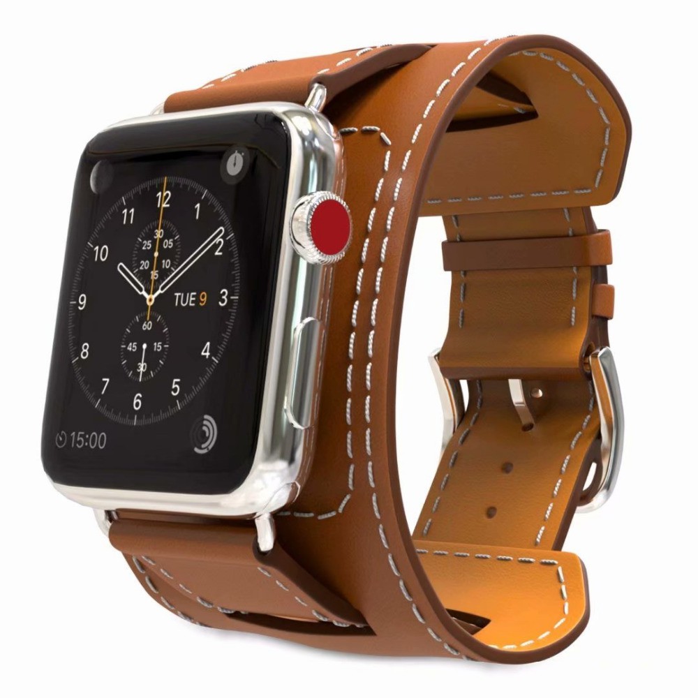 Leather cuff apple watch band online 44mm