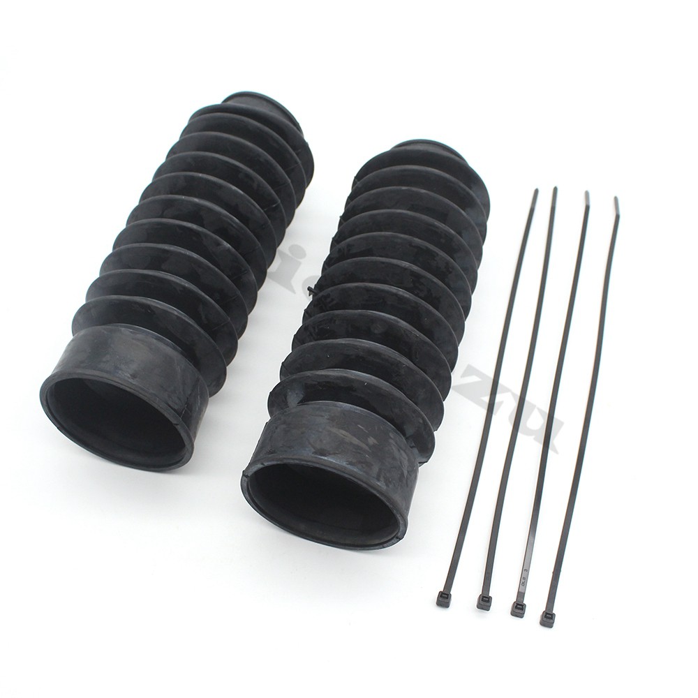 Black Front Rubber 49MM Gator Fork Tubes Boots for Harley Davidsion ...