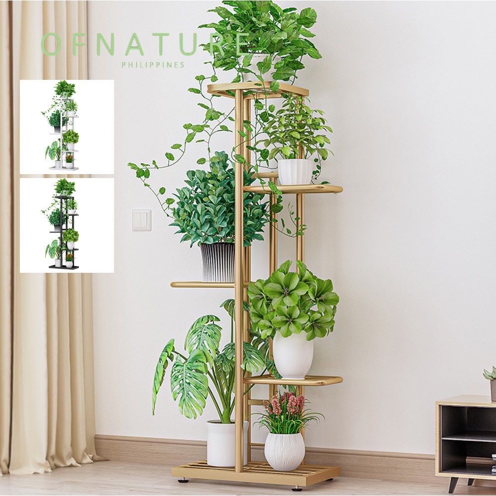 7D 5-Tier Modern Plant Rack Plant Stand Garden Rack Organizer Shelf ...