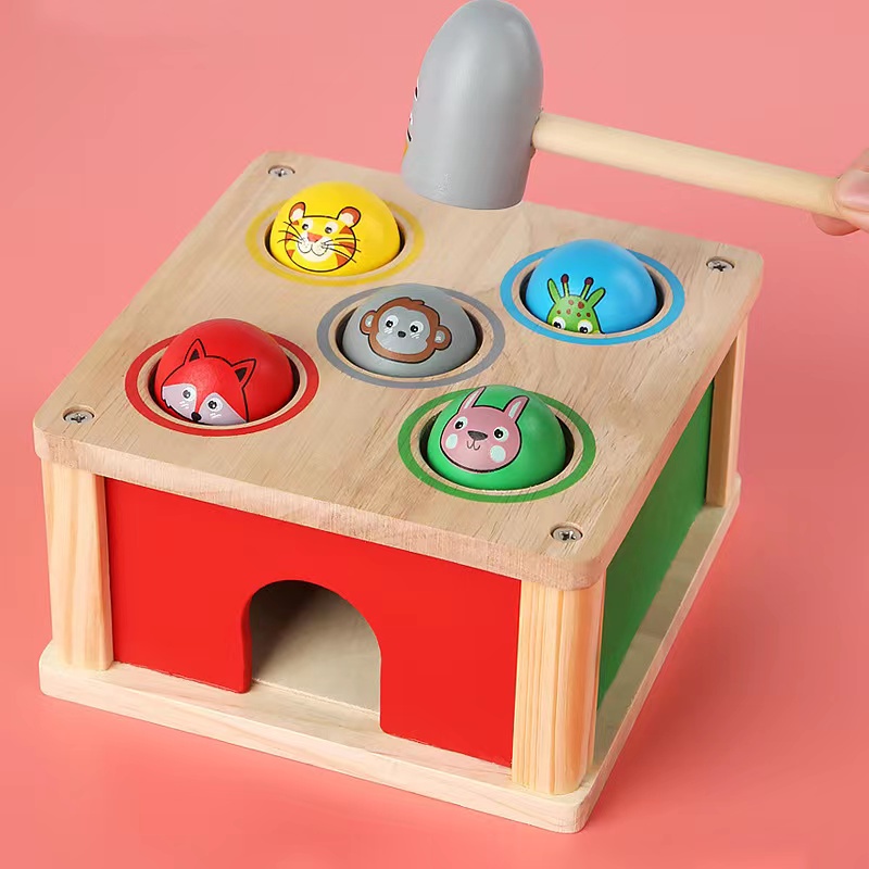 Wooden Ball Game Hammer case Educational toy Shopee Philippines
