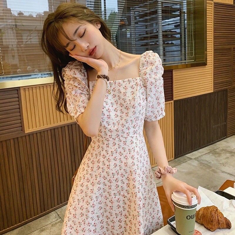 Korean flower hot sale girl dresses