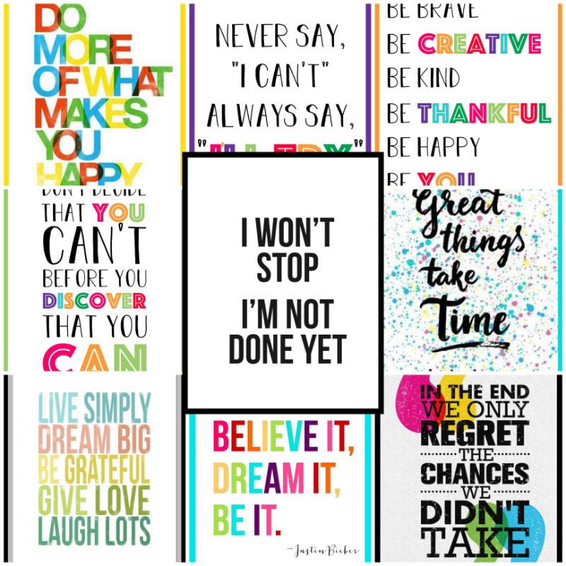 Motivational Quotes Laminated 8x11inches a4 size | Shopee Philippines