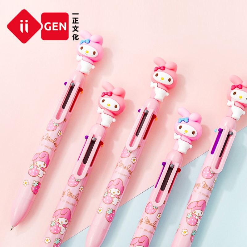 Sanrio My Melody 10 Color 0.7mm Journal Pen Cute Writing BallPoint Pen ...