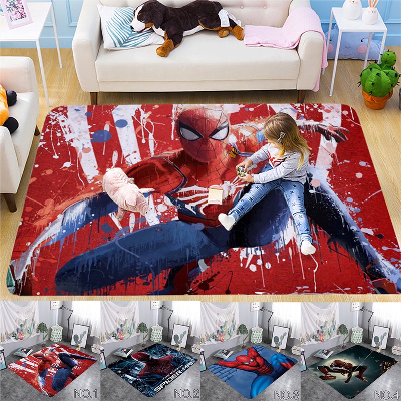 Marvel SpiderMan Living Room Big Carpet Full of Home Thickened Coffee