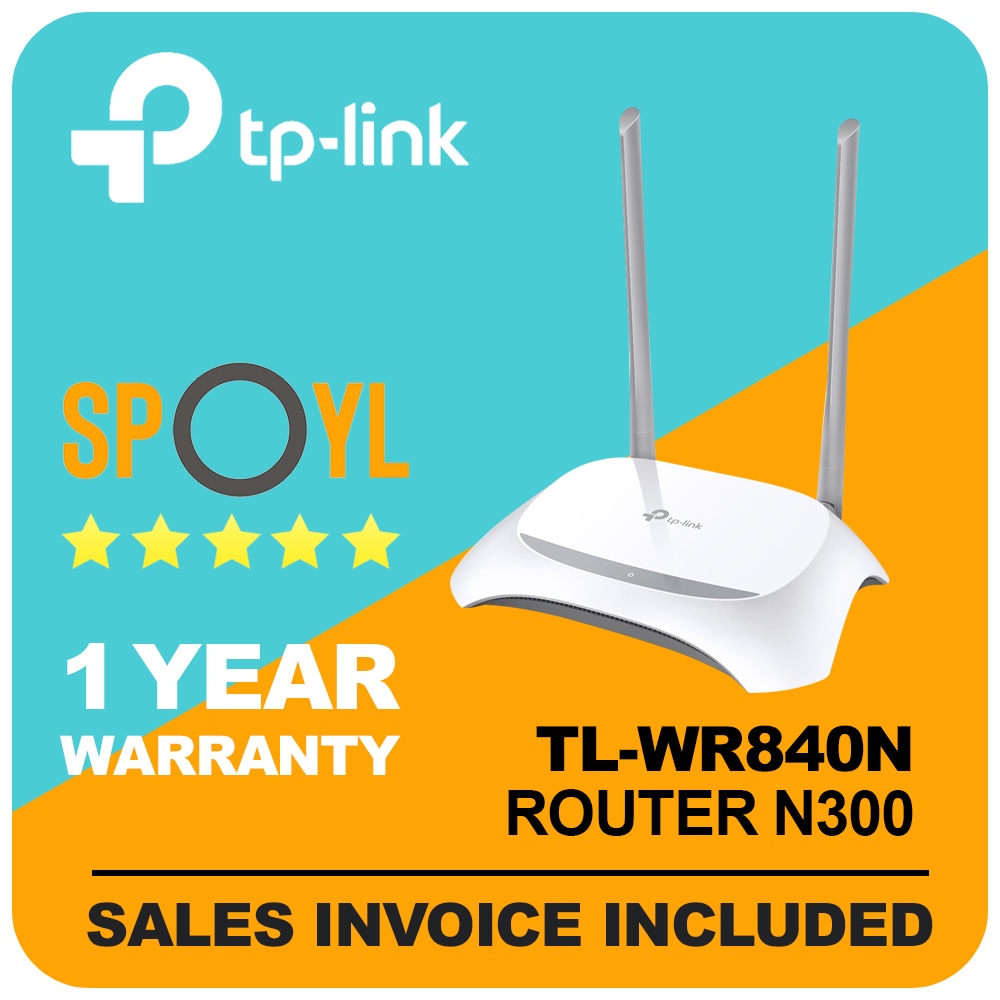 TPLink TLWR840N / TL WR840N 300Mbps Wireless N Router N300 WiFi