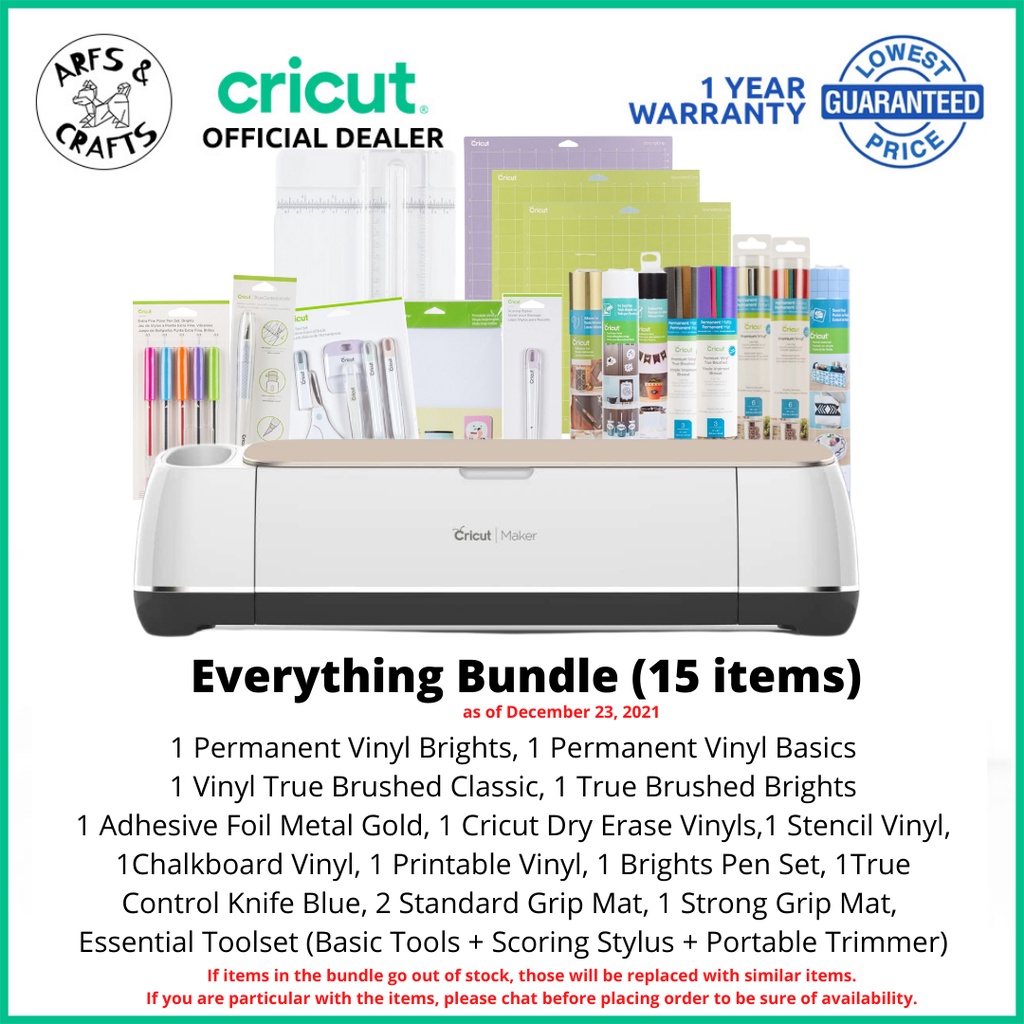 Cricut Maker Bundles Die-cut Kiss-cut Vinyl Cutting Machine Deboss ...