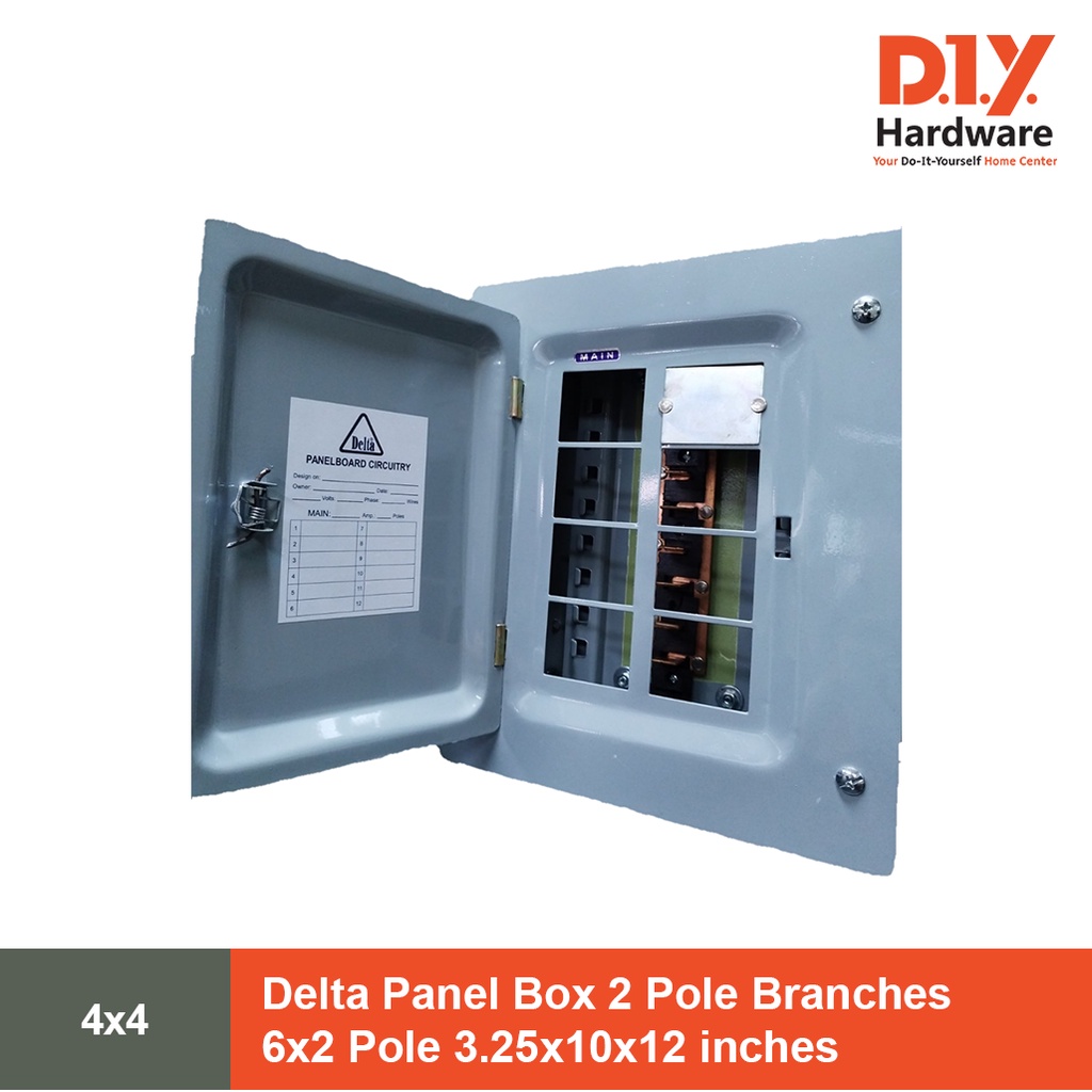 Delta Panel Box 2 Pole Branches 6x2 Pole 3.25x10x12 inches | Shopee ...